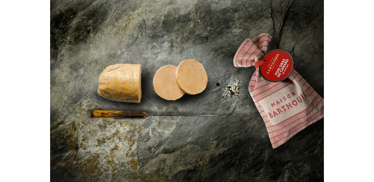 Nouvelle présentation: Foie gras mi-cuit Au Torchon